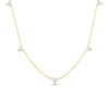 DIAMONDS BY THE INCH 7 STATION FLOWER NECKLACE