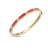 LOVE IN VERONA DIAMOND AND CORAL ENAMEL BANGLE
