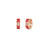 LOVE IN VERONA DIAMOND AND CORAL ENAMEL HOOP EARRINGS