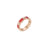 LOVE IN VERONA DIAMOND AND CORAL ENAMEL RING