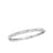 White gold bangle bracelet with diamonds on a white background