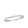 White gold bangle bracelet with diamonds on a white background