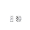 LOVE IN VERONA DIAMOND OPEN FRAME HOOP PAVE EARRINGS