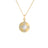 LOVE IN VERONA DIAMOND FLOWER AND MOTHER OF PEARL CIRCLE NECKLACE