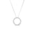 LOVE IN VERONA PAVE DIAMOND CIRCLE NECKLACE