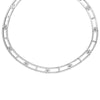 LOVE IN VERONA OPEN FRAME PAVE DIAMOND COLLAR NECKLACE