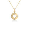 LOVE IN VERONA DIAMOND FLOWER CIRCLE NECKLACE
