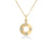 LOVE IN VERONA DIAMOND FLOWER CIRCLE NECKLACE