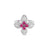 LOVE IN VERONA DIAMOND AND RUBY FLOWER RING