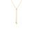 LOVE IN VERONA DIAMOND FLOWER LARIAT NECKLACE