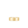 LOVE IN VERONA ETCHED FLOWERS WIDE RING
