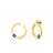 LOVE IN VERONA BLUE SAPPHIRE CIRCLE EARRINGS