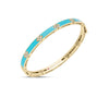 LOVE IN VERONA DIAMOND AND CYAN ENAMEL BANGLE