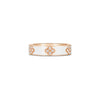 LOVE IN VERONA DIAMOND AND WHITE ENAMEL RING