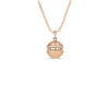 ART DECO MOSAIC SMALL DIAMOND SPHERE NECKLACE