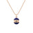 ART DECO MOSAIC LAPIS AND DIAMOND SPHERE NECKLACE