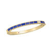 ART DECO MOSAIC DIAMOND ACCENT AND LAPIS BANGLE
