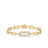 NAVARRA SINGLE LARGE PAVE DIAMOND LINK BRACELET