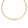 NAVARRA SINGLE LARGE PAVE DIAMOND LINK NECKLACE