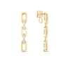NAVARRA DIAMOND 3 LINK DANGLE EARRINGS