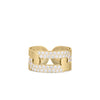 NAVARRA DIAMOND LINK WIDE RING