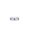 OBELISCO PAVE DIAMOND AND BLUE SAPPHIRE RING