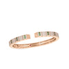 OBELISCO PAVE DIAMOND AND GREEN TOURMALINE BANGLE