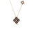PALAZZO DUCALE CARNIVAL BLACK DIAMOND, BLACK ENAMEL, AND WHITE DIAMOND FLOWER NECKLACE
