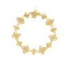 PALAZZO DUCALE CARNIVAL DIAMOND AND POLISHED FINISH FLOWER BRACELET