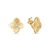 PALAZZO DUCALE CARNIVAL LARGE DIAMOND FLOWER STUD EARRINGS