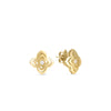 PALAZZO DUCALE CARNIVAL MEDIUM DIAMOND FLOWER STUD EARRINGS