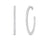 OPEN BACK LARGE THE PERFECT DIAMOND HOOP® EARRINGS
