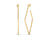 DESIGNER GOLD SQUARE HOOP EARRINGS