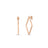 DESIGNER GOLD SMALL SQUARE HOOP EARRINGS