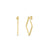 DESIGNER GOLD SMALL SQUARE HOOP EARRINGS
