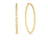 DESIGNER GOLD LARGE TWISTED HOOP EARRINGS