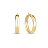 DESIGNER GOLD WIDE HOOP EARRINGS