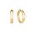 DESIGNER GOLD WIDE HOOP EARRINGS