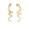 DESIGNER GOLD SPIRAL EARRINGS