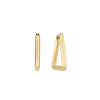 DESIGNER GOLD TRIANGLE HOOP EARRINGS