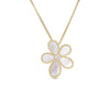 JASMINE DIAMOND AND MOTHER OF PEARL FLOWER NECKLACE