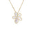 JASMINE DIAMOND AND MOTHER OF PEARL FLOWER NECKLACE