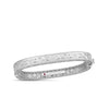 PRINCESS DIAMOND AND SATIN FINISH BANGLE