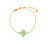 VENETIAN PRINCESS DIAMOND AND CYAN ENAMEL FLOWER BRACELET