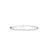The Roberto Coin DIAMOND PRINCESS MIXED CUT BRACELET is a delicate silver piece featuring a single row of sparkling mixed cut diamonds, showcased against a white background.