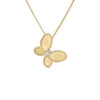 JASMINE DIAMOND AND SATIN FINISH BUTTERFLY NECKLACE
