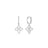DIAMOND PRINCESS OUTLINE SMALL FLOWER DROP EARRINGS