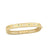 PRINCESS DIAMOND AND EMERALD SATIN FINISH BANGLE