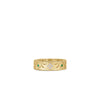 PRINCESS DIAMOND AND EMERALD SATIN FINISH RING