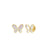 JASMINE DIAMOND AND MOTHER OF PEARL BUTTERFLY STUD EARRINGS